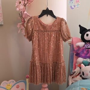 Zunie Gold and Pink Star Dress